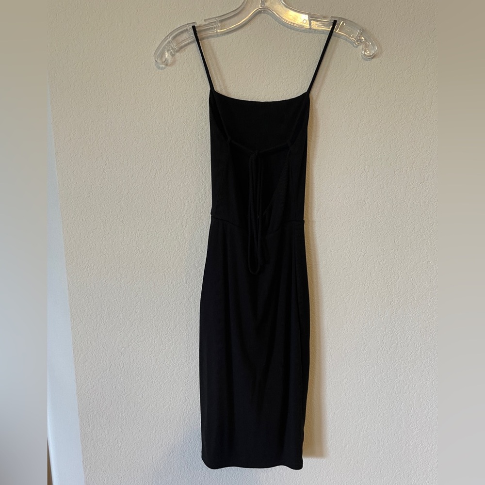 Lulu's Black Spaghetti Strap Slip Dress